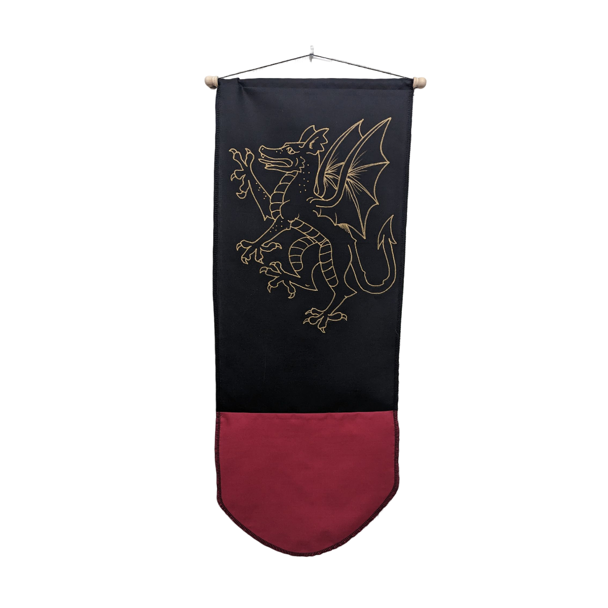 Home & Living :: Medieval dragon banner hand painted with your choice ...